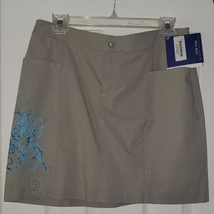 NWT- Title Nine Skort-Gray/Blue-Shorts/Skirt-Sz 8